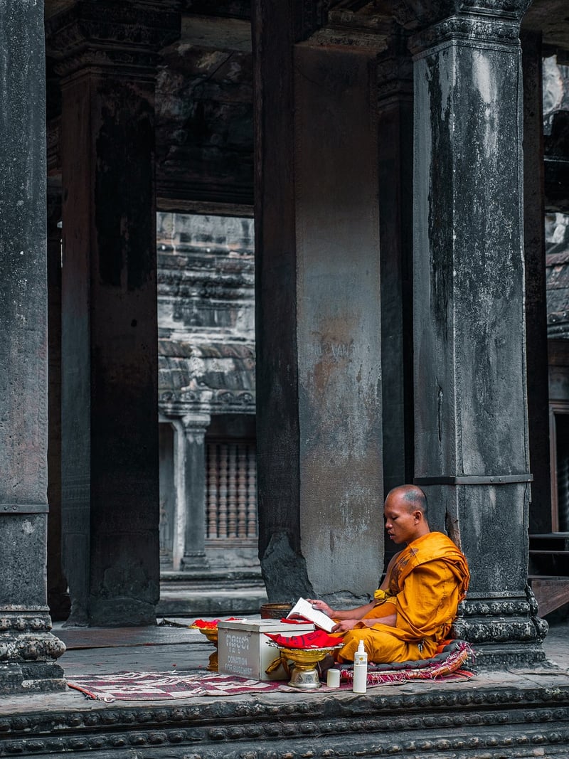 Buddhist Monk Meditating